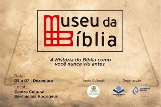 Temos a satisfação de convidar você e sua família para visitar o museu da Bíblia. Uma exposição que enfatiza a importância do livro sagrado na formação da cultura e da civilização ocidental. Participe!!